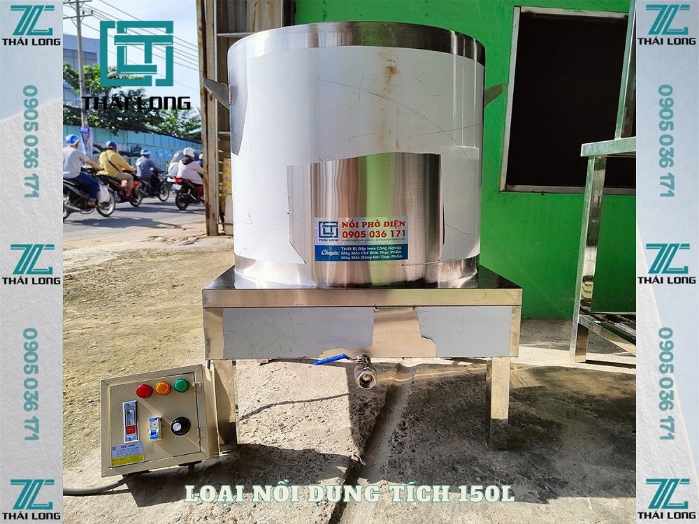 Nồi nấu hủ tiếu điện dung tích 150L