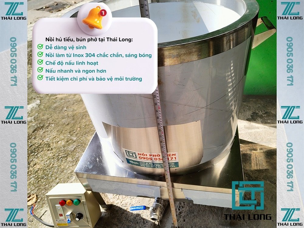 Ưu điểm nồi nấu hủ tiếu, bún phở tại Thái Long