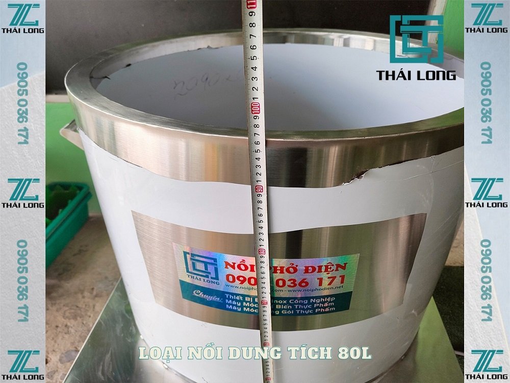 Nồi nấu hủ tiếu bằng điện dung tích 80L