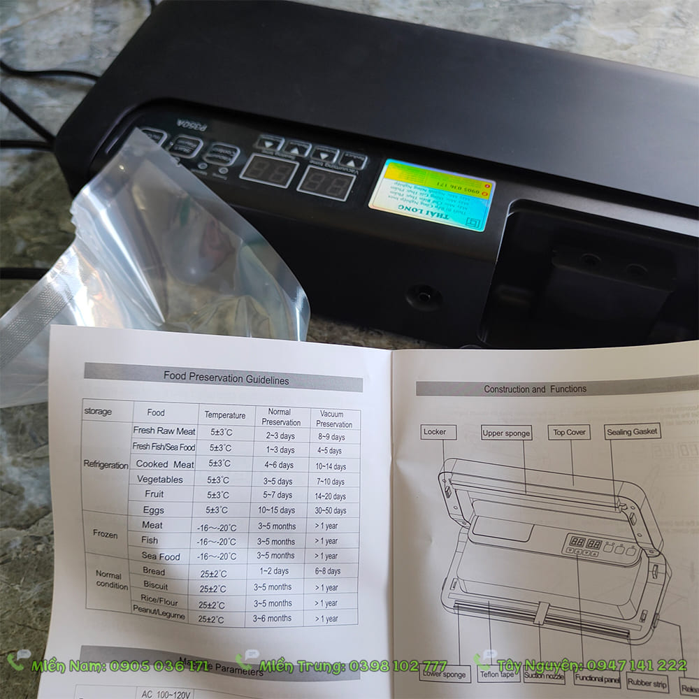 Giá bán máy hút chân không ở Vũng Tàu