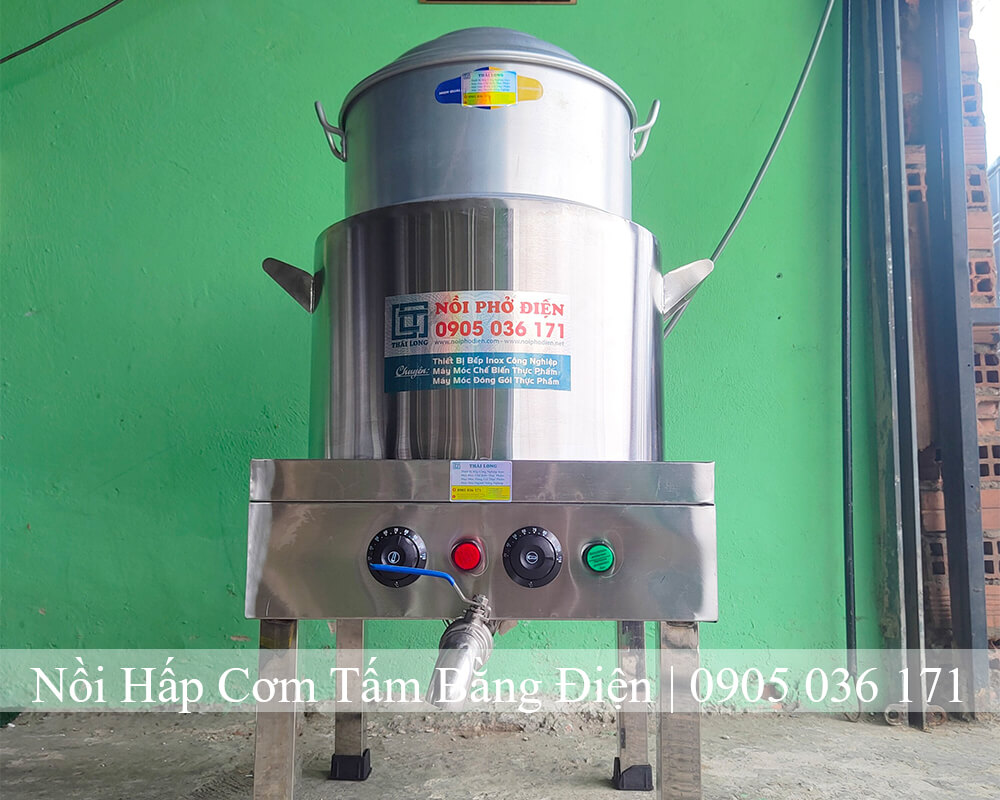 Nồi Hấp Cơm Tấm Bằng Điện