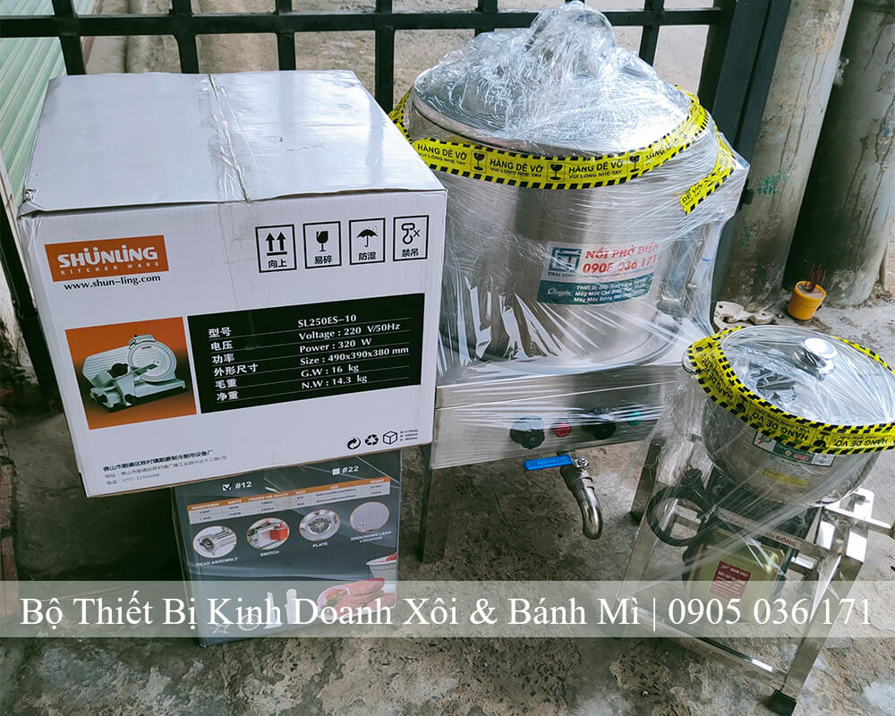 Bộ Thiết Bị Máy Móc Kinh Doanh Xôi - Bánh Mì