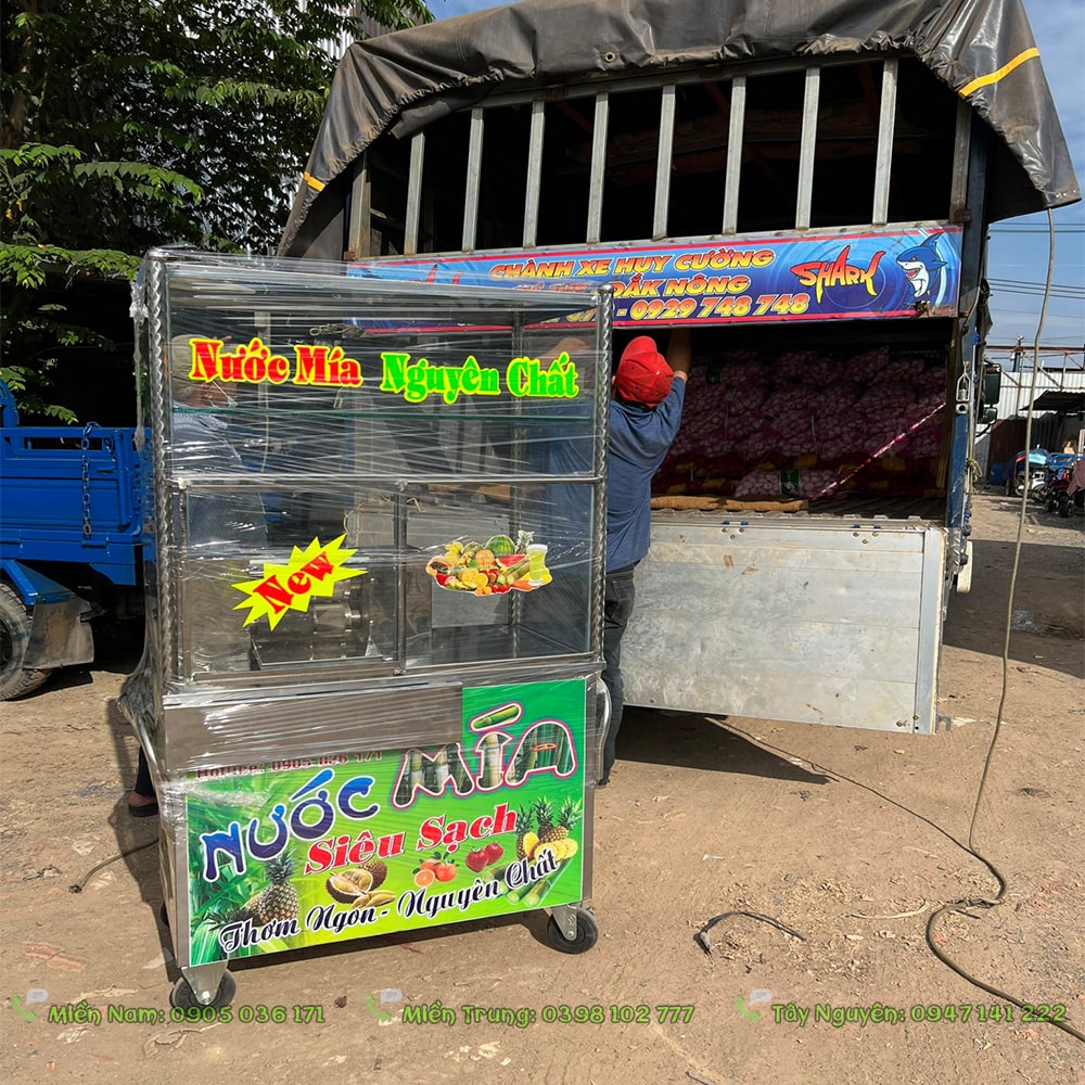 Xe nước mía tại Bến Tre