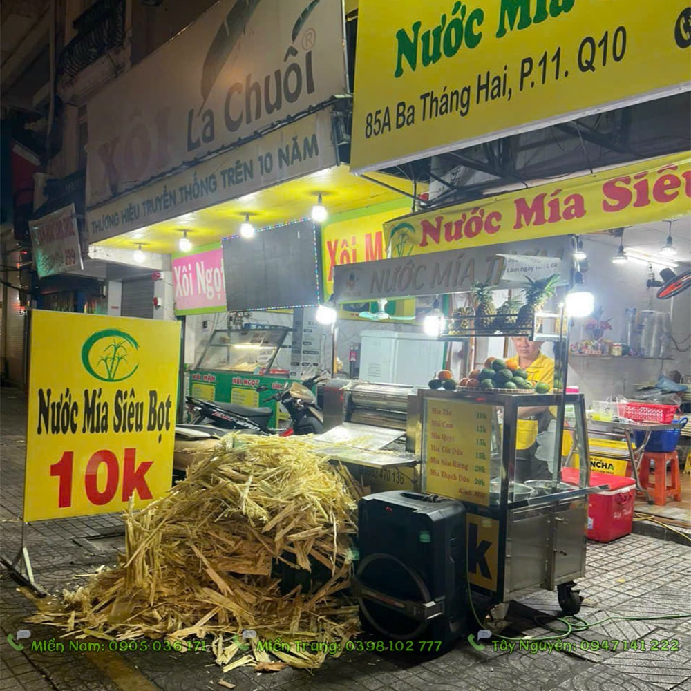 Địa chỉ cung cấp xe nước mía tại Long An